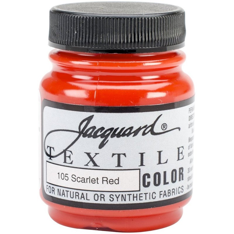 Jacquard Products Scarlt Red-Textile Color Paint, Acrylic, Multicolour